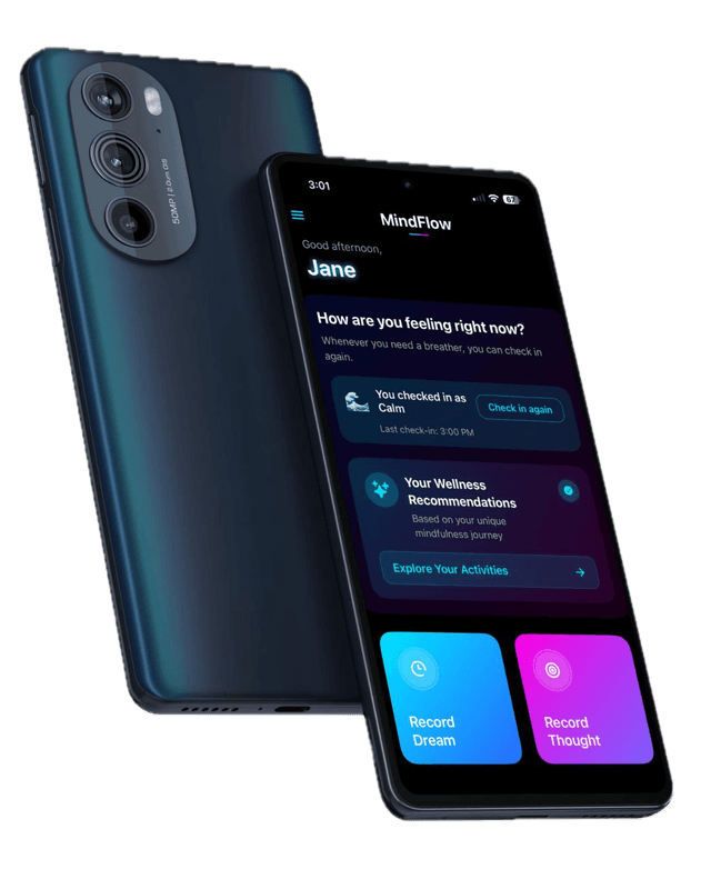 MindFlow App on Phone